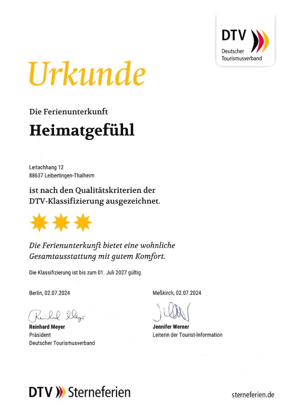 Ferienwohnung Heimatgefuehl Thalheim Leibertingen Exteriör bild